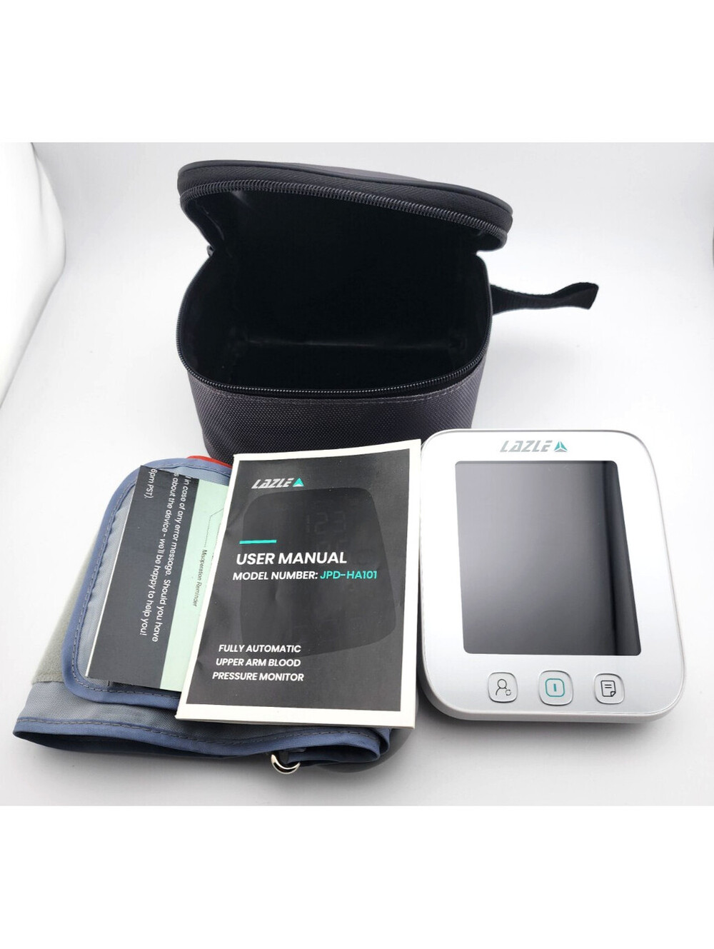 Lazle Electronic Blood Pressure Monitor – Upper Arm – Adult Cuff – With Case